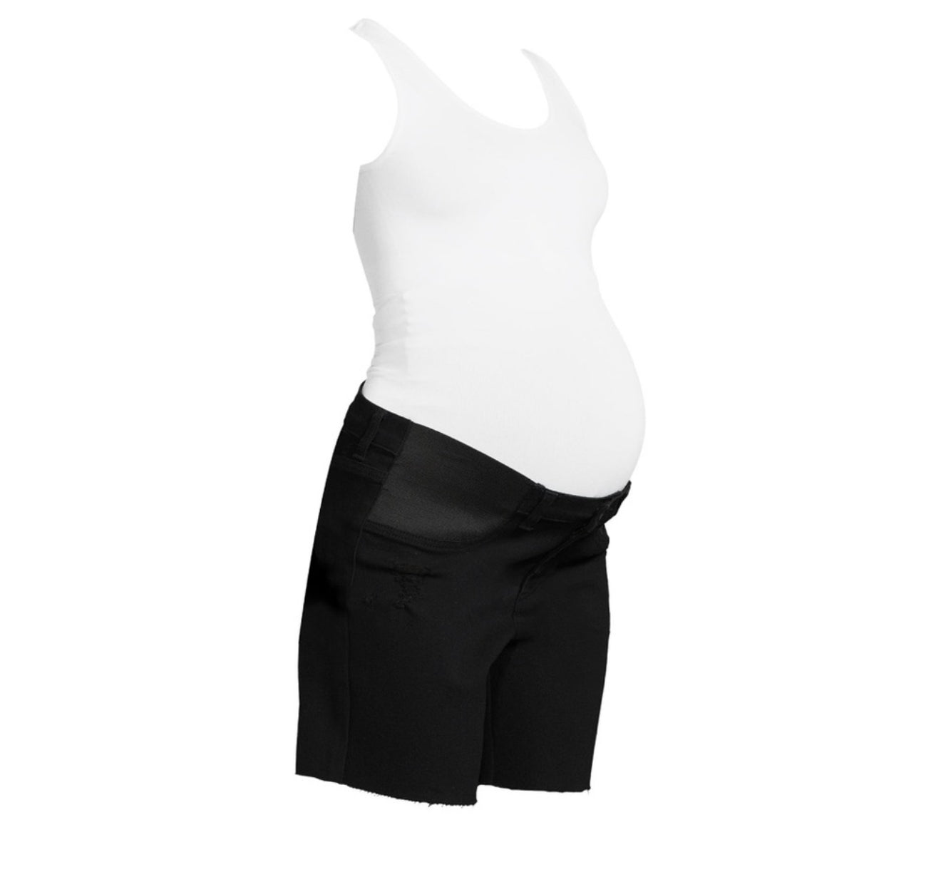 Maternity Denim Bermuda Shorts