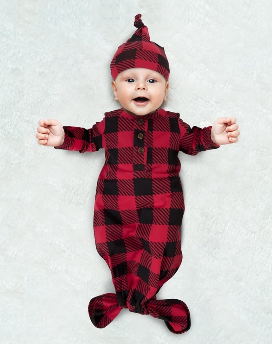 Baby Sleepwear Dress with Headband or Hat