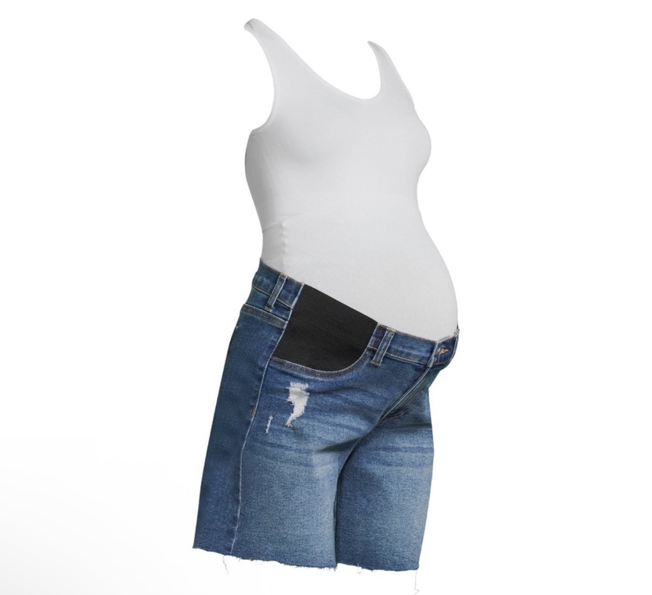 Maternity Denim Bermuda Shorts