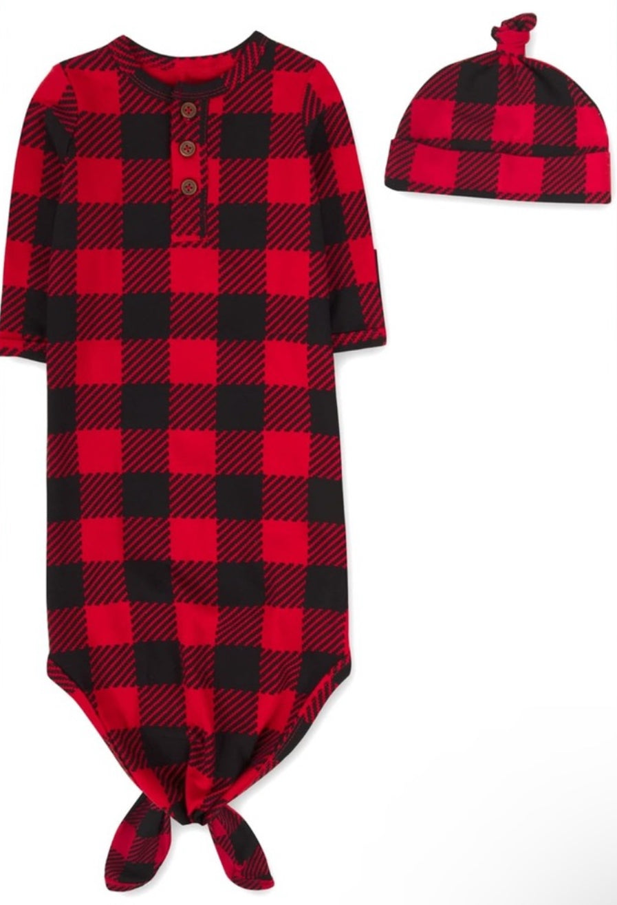 Baby Sleepwear Dress with Headband or Hat
