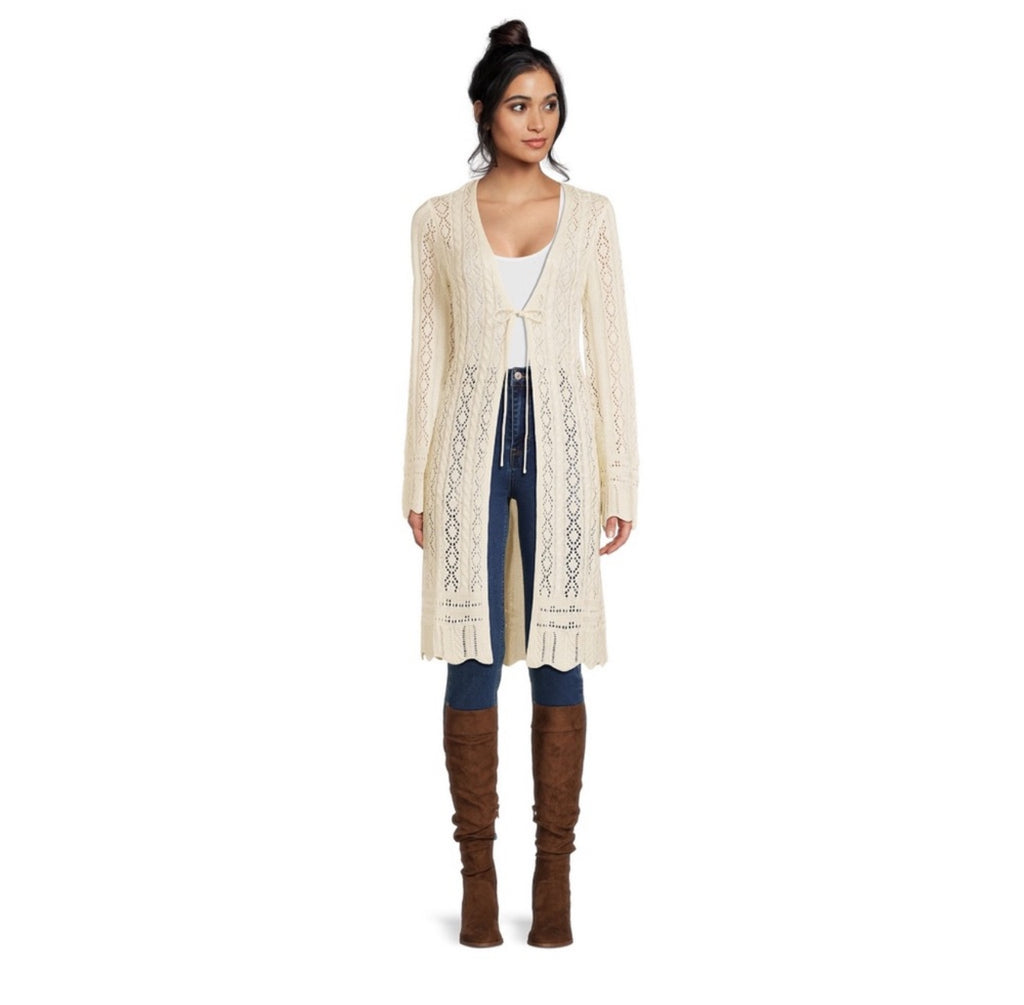 Juniors Pointelle Duster, Size: S (3-5)