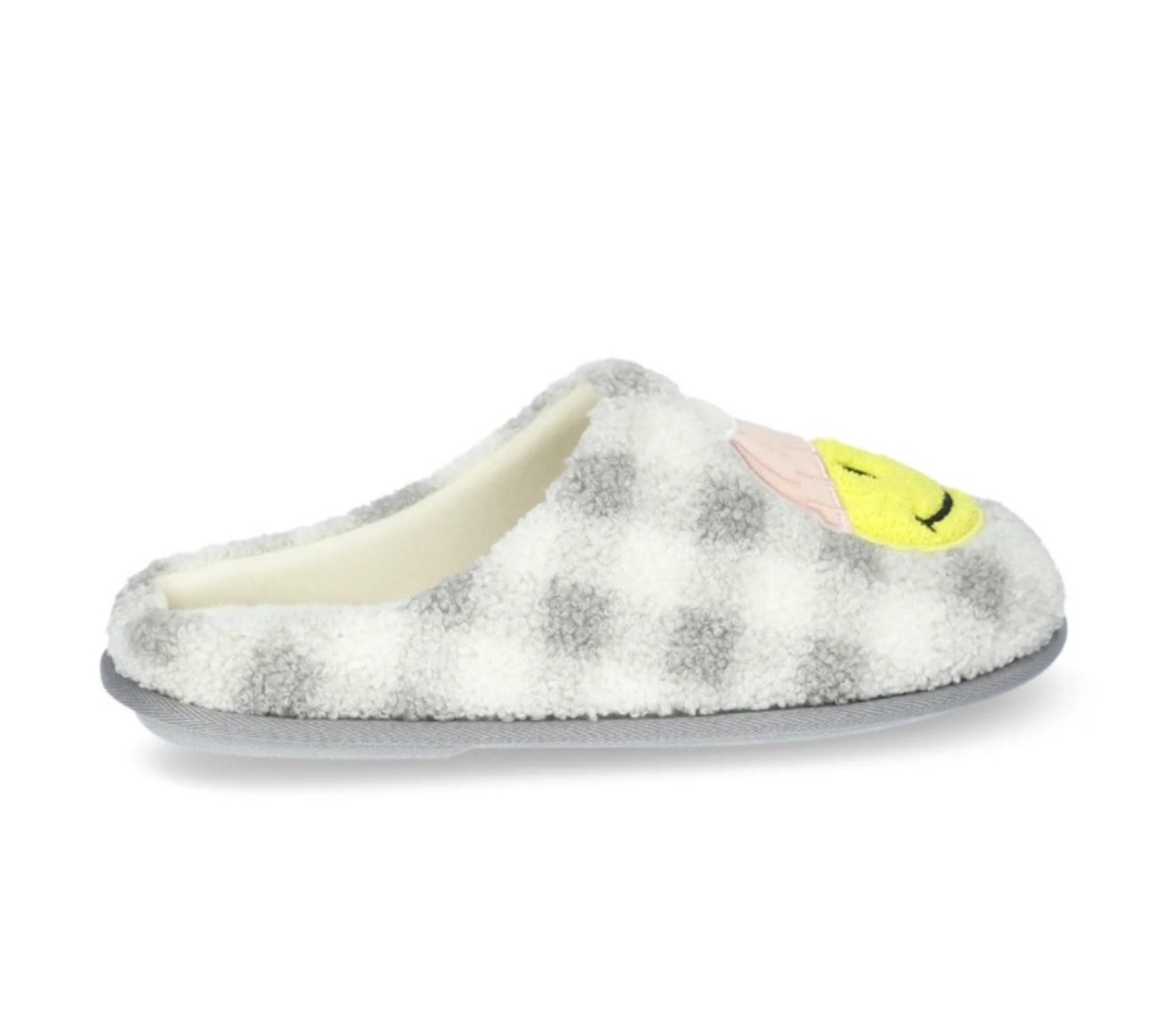 Dakota Fleece Women's Cozy Smiley Slippers SIZE: 11-12