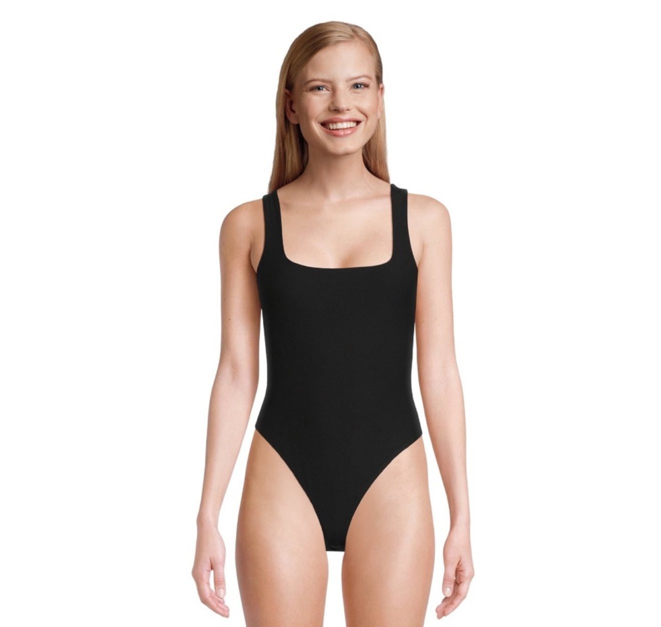 Square Neck Bodysuit black