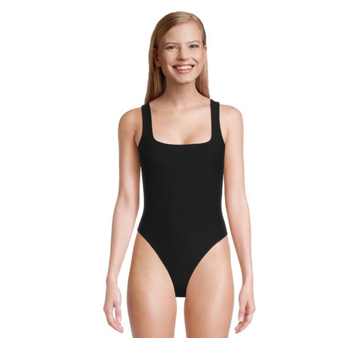 Square Neck Bodysuit black