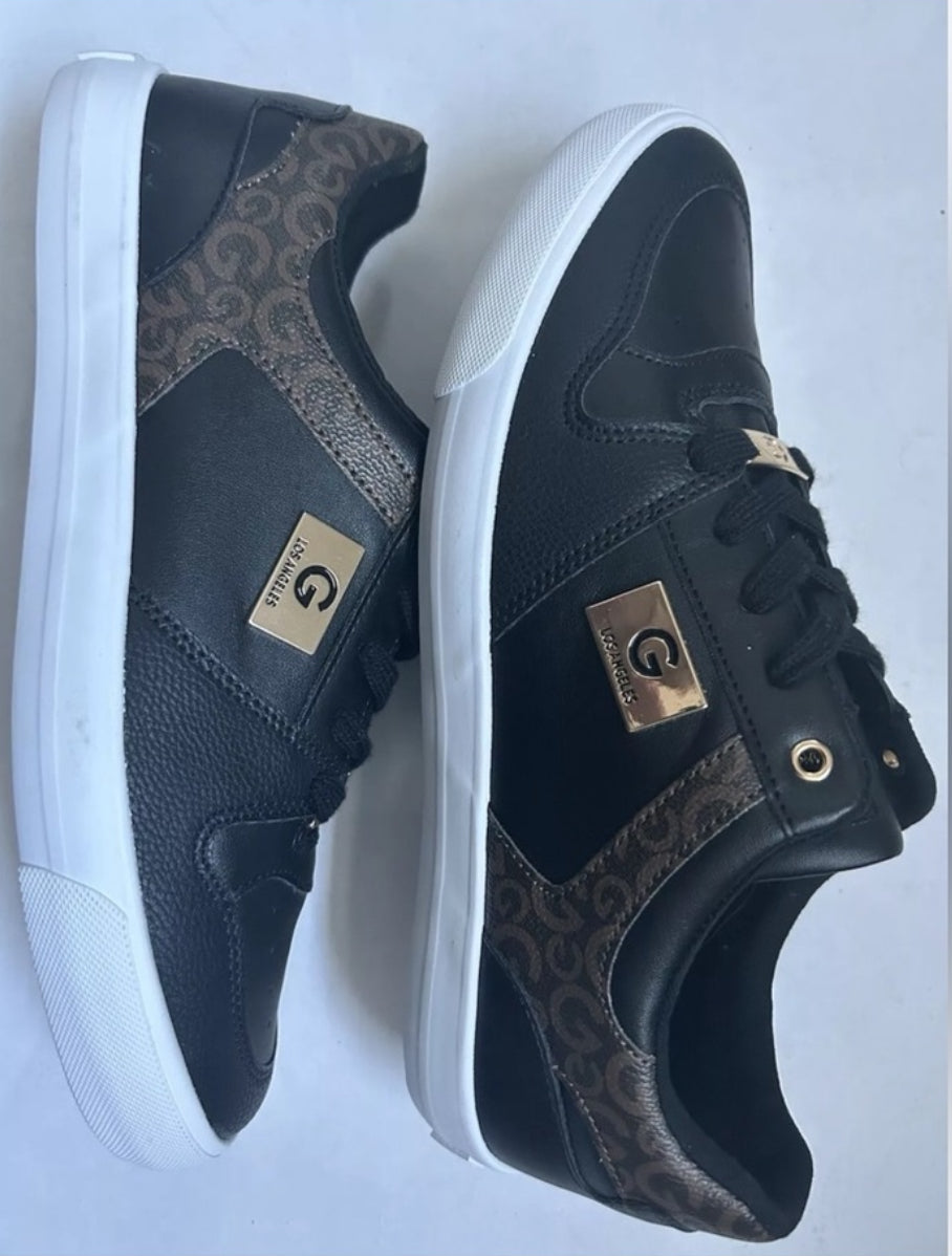G By Guess Los Angeles Shoes Sneaker Black/Gold/Brown