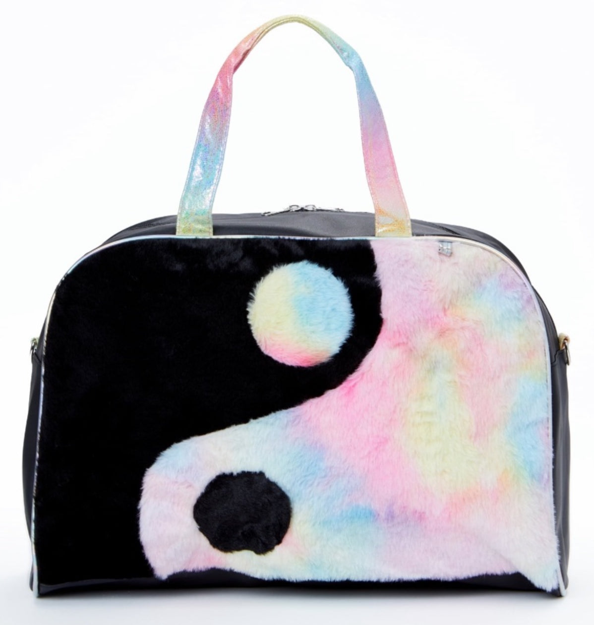 Duffle Handbag Set Black & Pink