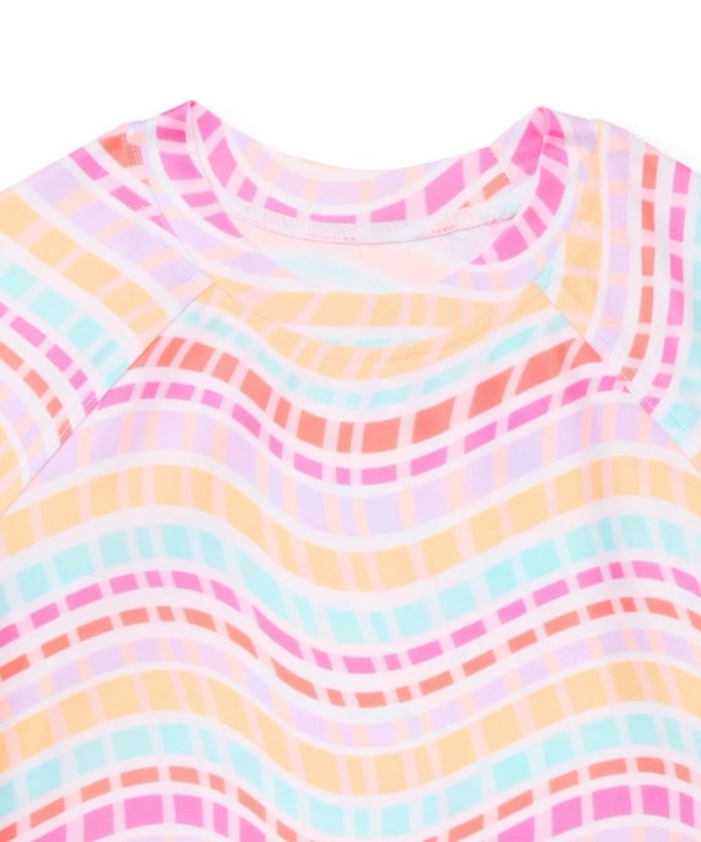 2-Piece Long-Sleeve Swim Brief Set for Babies and Toddlers