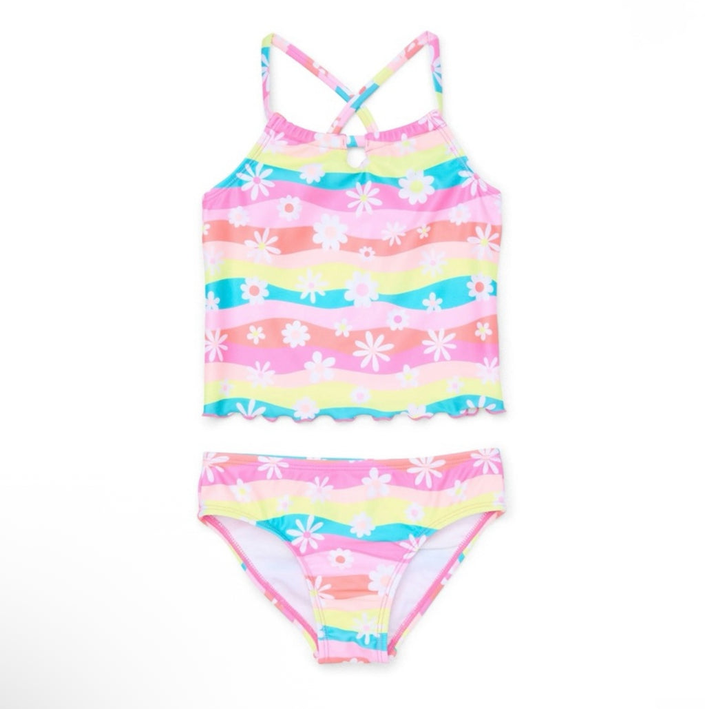 Tankini Top and Bottom, 2-Piece Swimsuit Set, Sizes: 18M