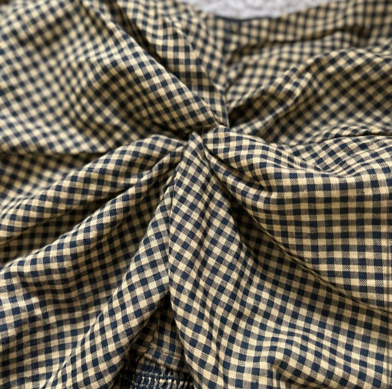 Blouse lily•Star Checkered Crop Top