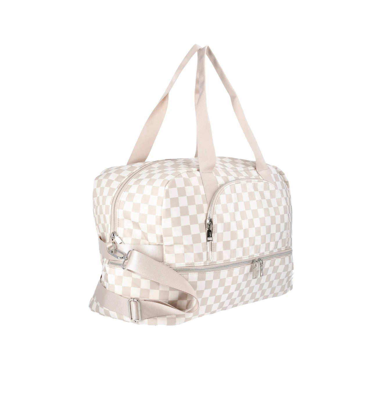 Dome Plaid Weekender Bag, Tan