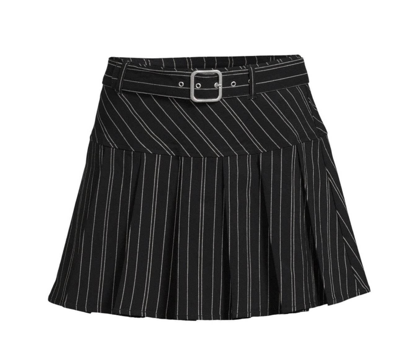Pleated Skirt with Belt