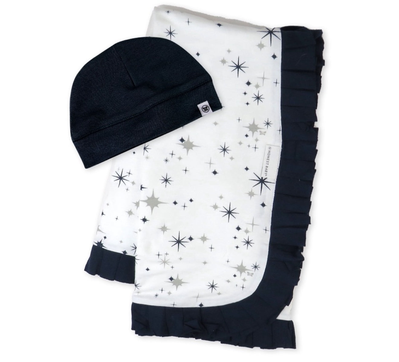 Baby Clothing Boy/Girl Stroller Blanket and Beanie Hat Gift Set