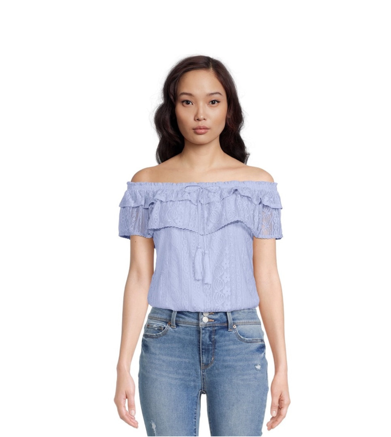 Shoulder Lace Top, Size: M