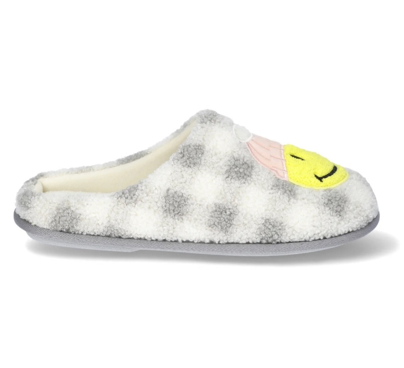 Dakota Fleece Women's Cozy Smiley Slippers SIZE: 11-12