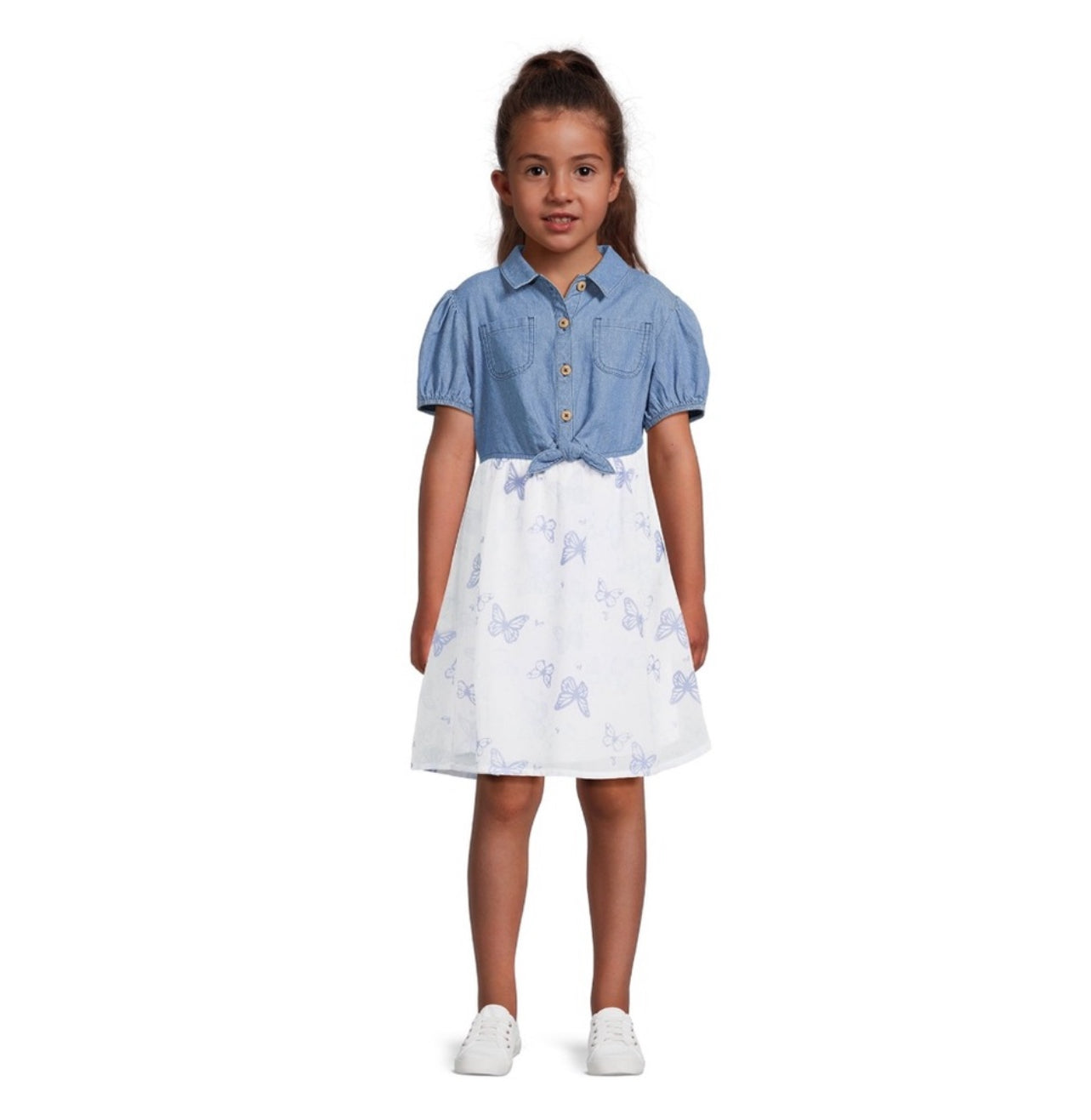 Girls Tie Front Dress,