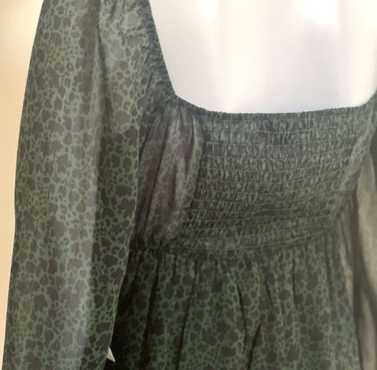 TRIXXI  Nadeen Long Sleeve Puff Mini Dress
