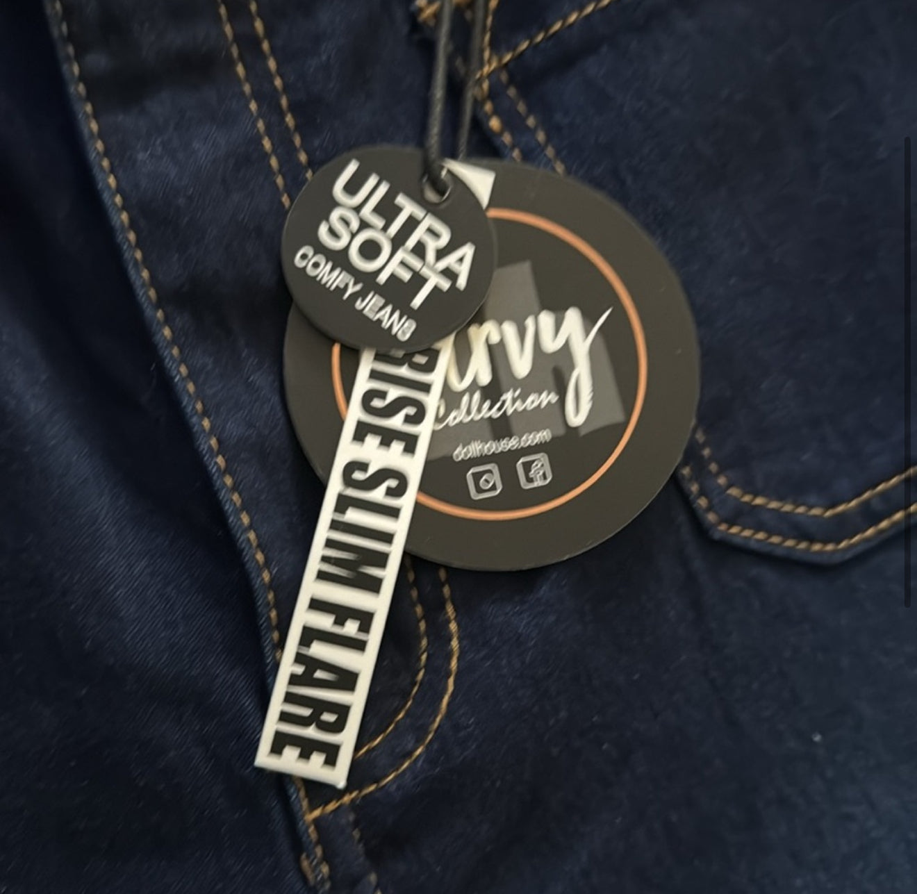 Curvy jeans collection high rise slim flare