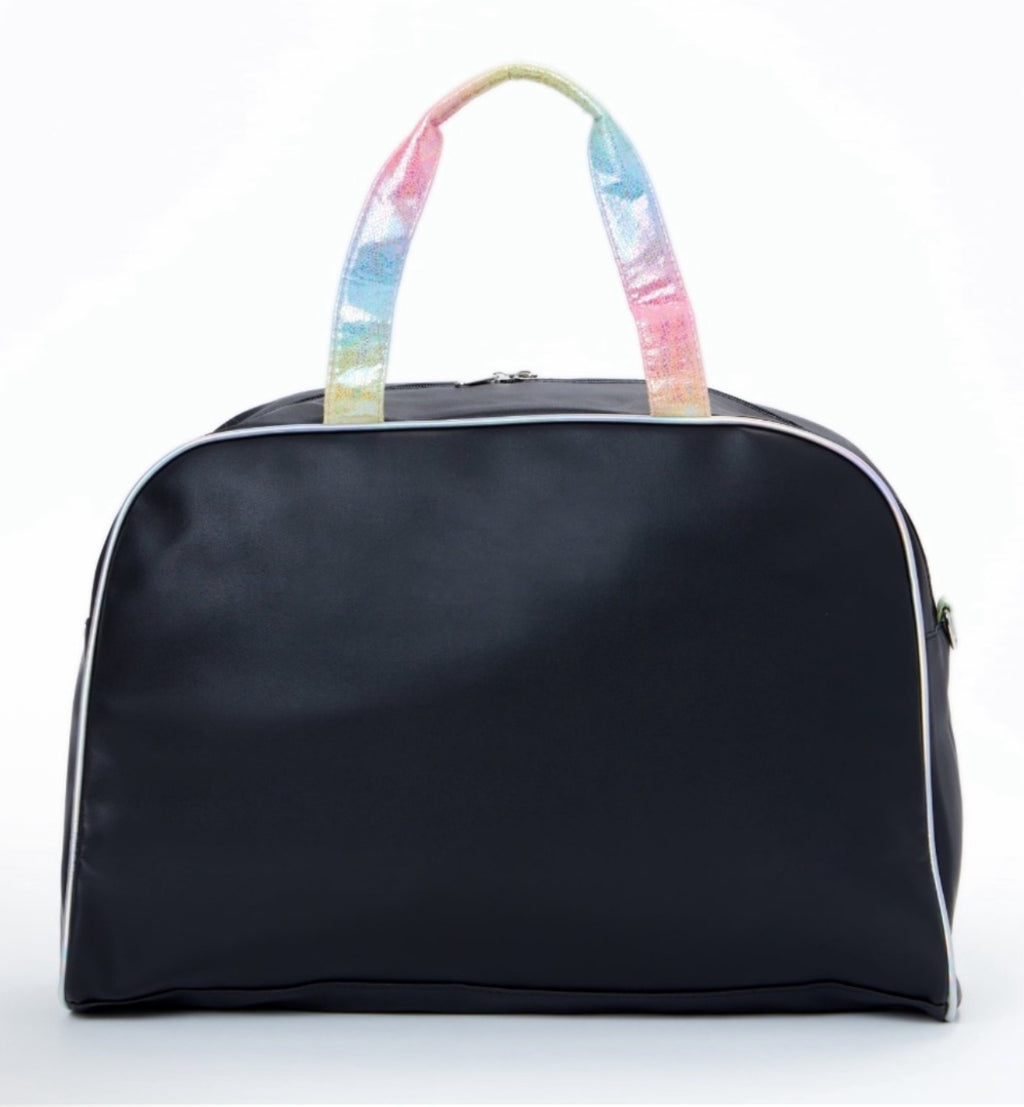 Wonder Nation Duffle Handbag Set Black & Pink
