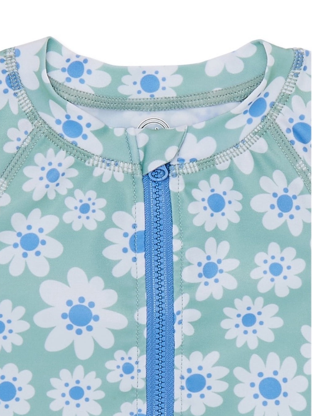 Baby Girl Print Rashguard Swimsuit, 1-Piece