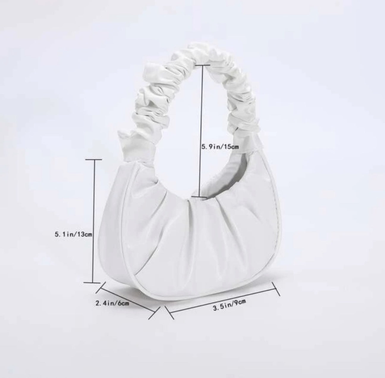 Trendy Scrunch Handle Shoulder mini Bag – Sleek & Stylish