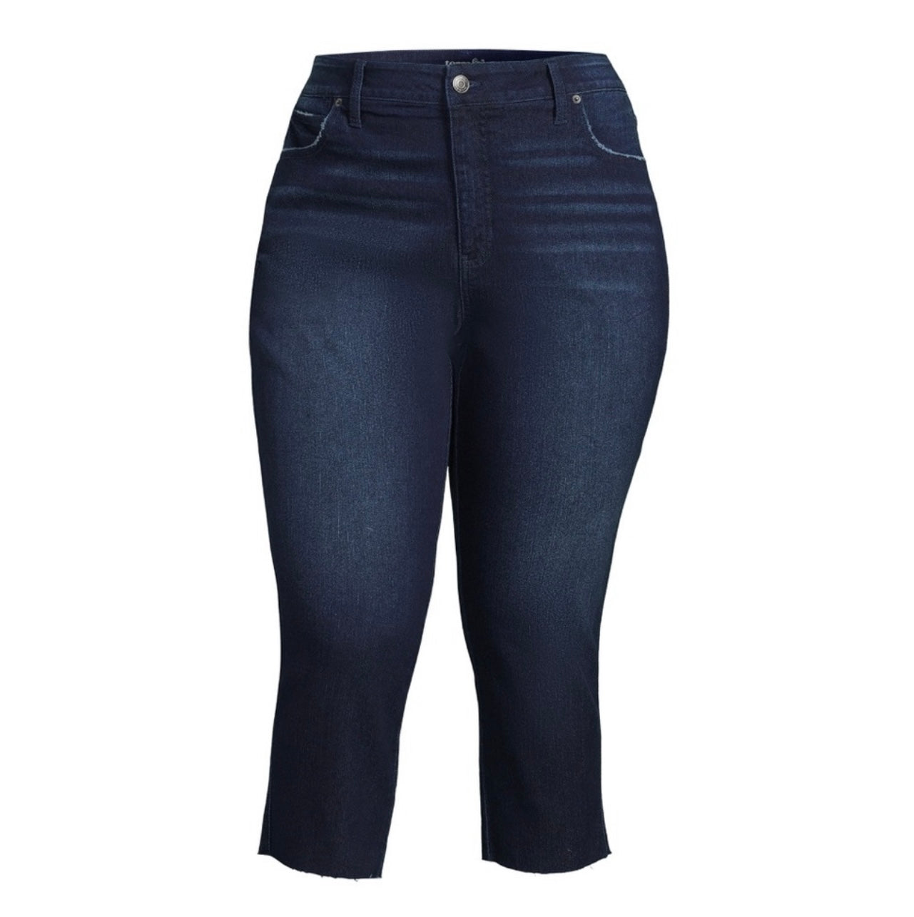 Terra & Sky Women's High Rise Skinny Capri Jeans