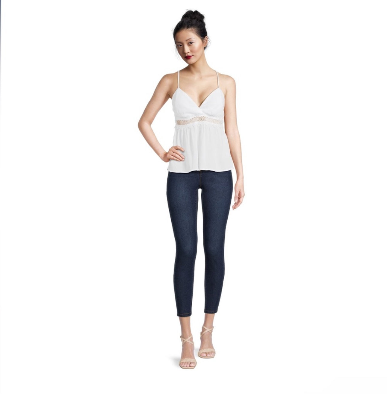 Crochet Trim Cami Top