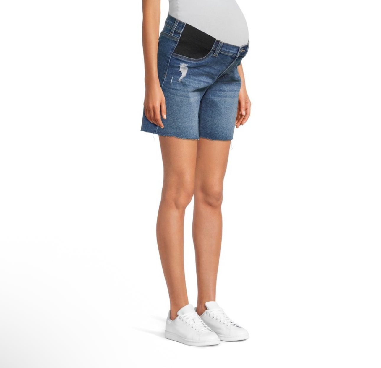 Maternity Denim Bermuda Shorts