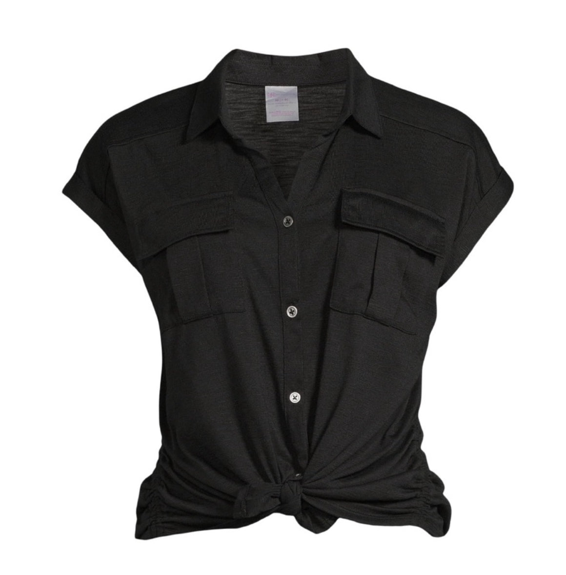 Front Cargo Shirt with Short Sleeves, Size: S (3-5)