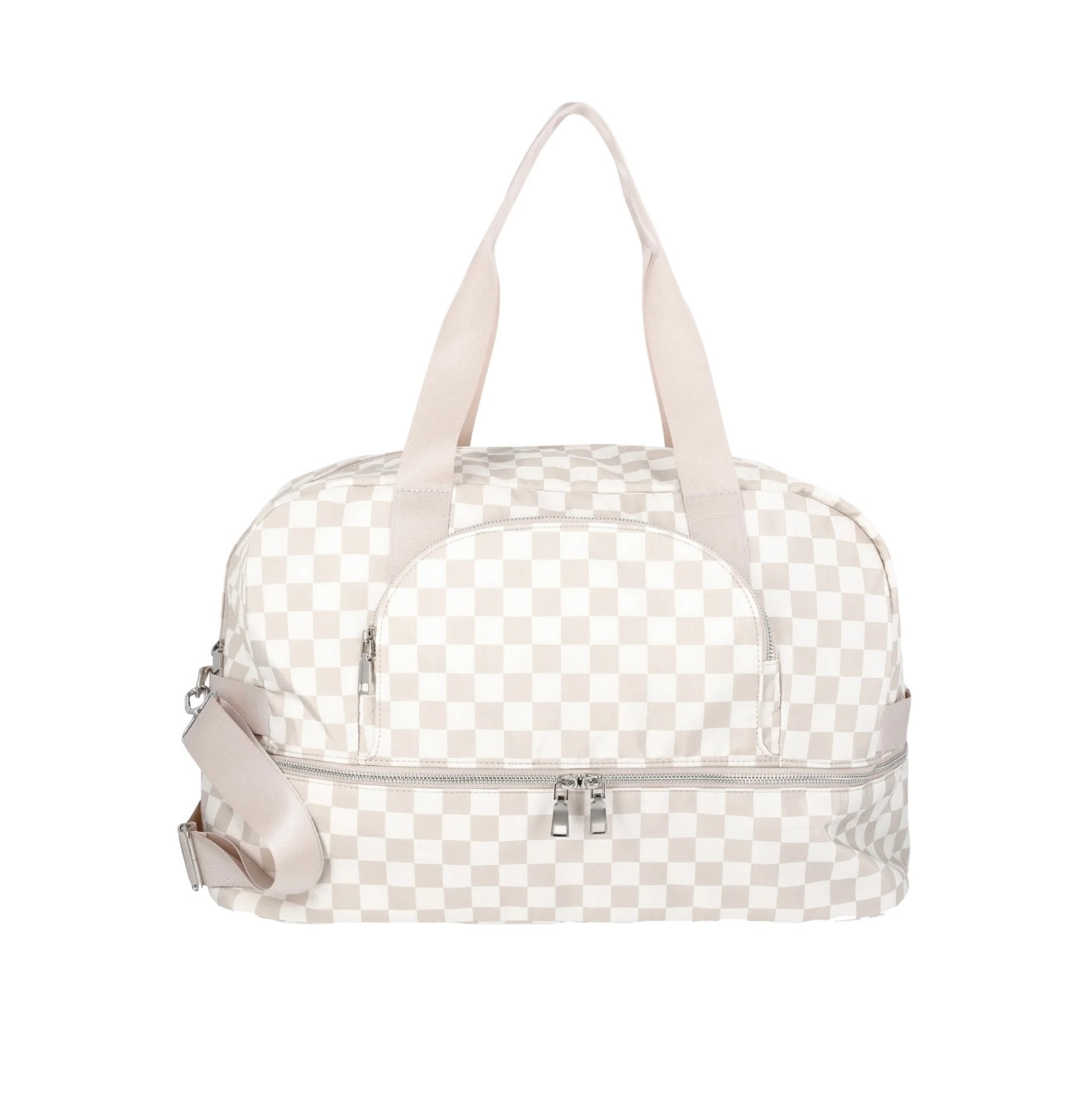 Dome Plaid Weekender Bag, Tan