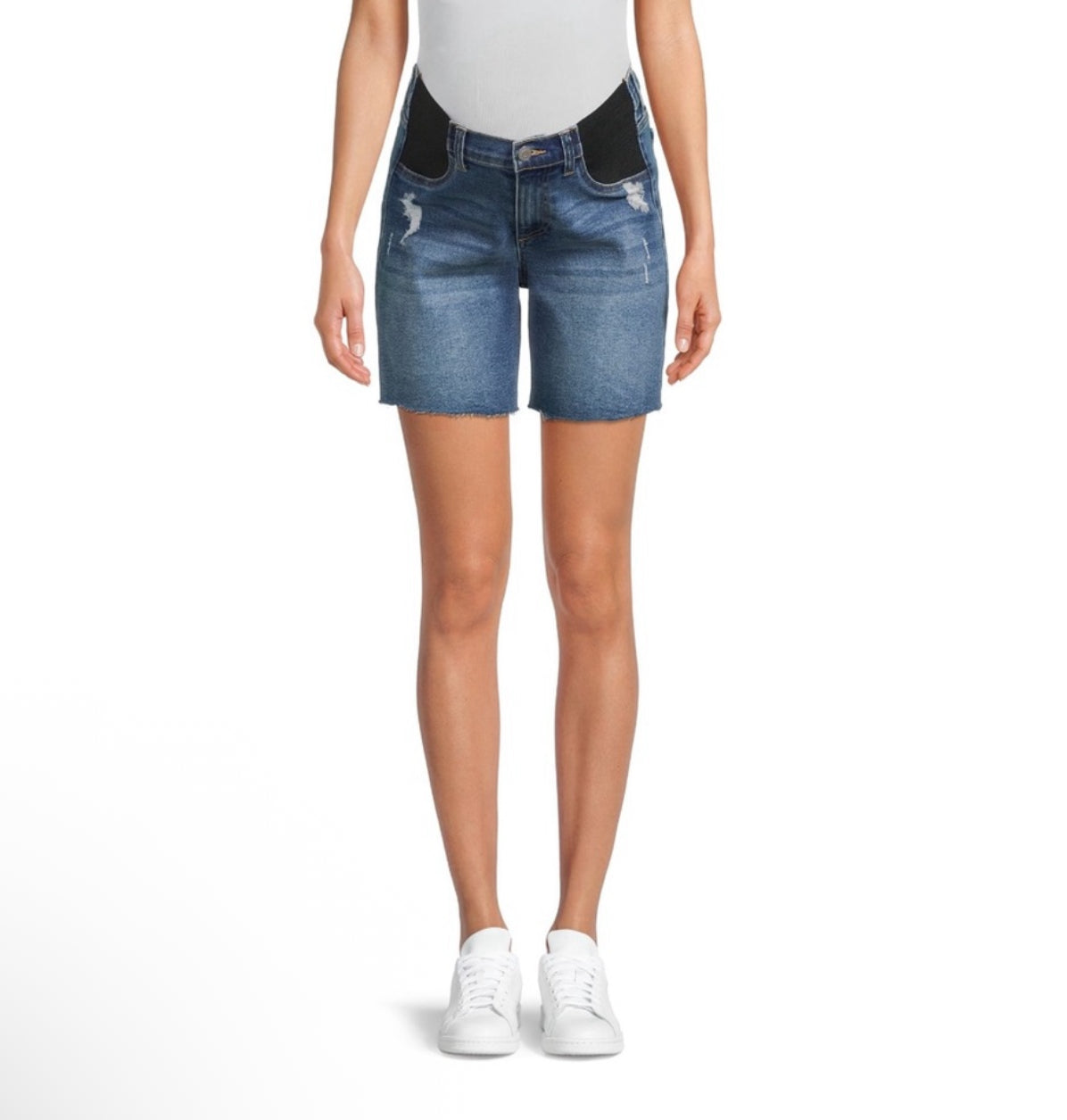 Maternity Denim Bermuda Shorts