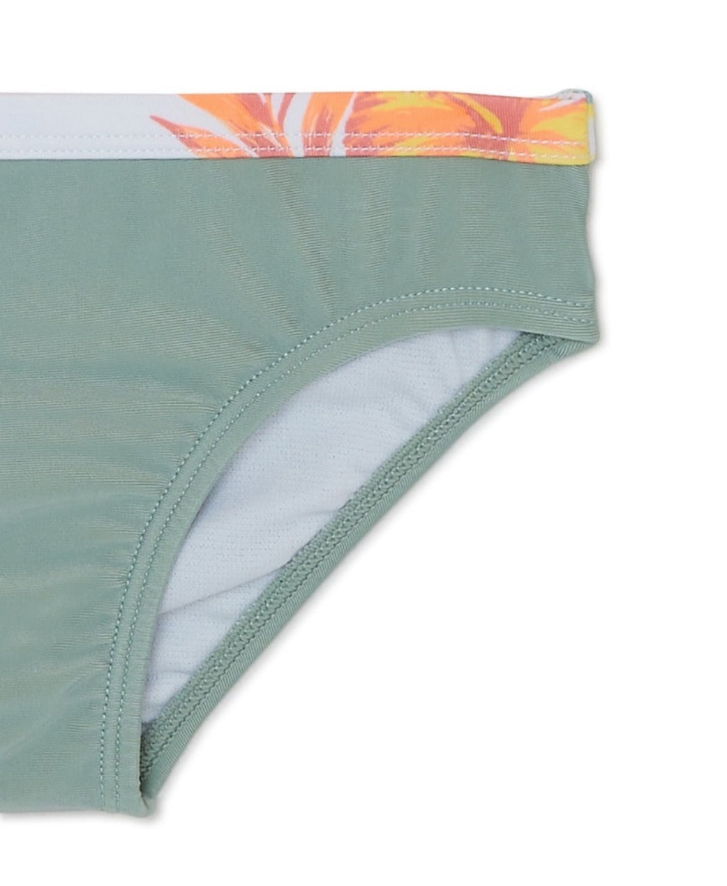 Wonder Nation Baby and Toddler Girl Rashguard Swimsuit, 2-Piece, Size:2T