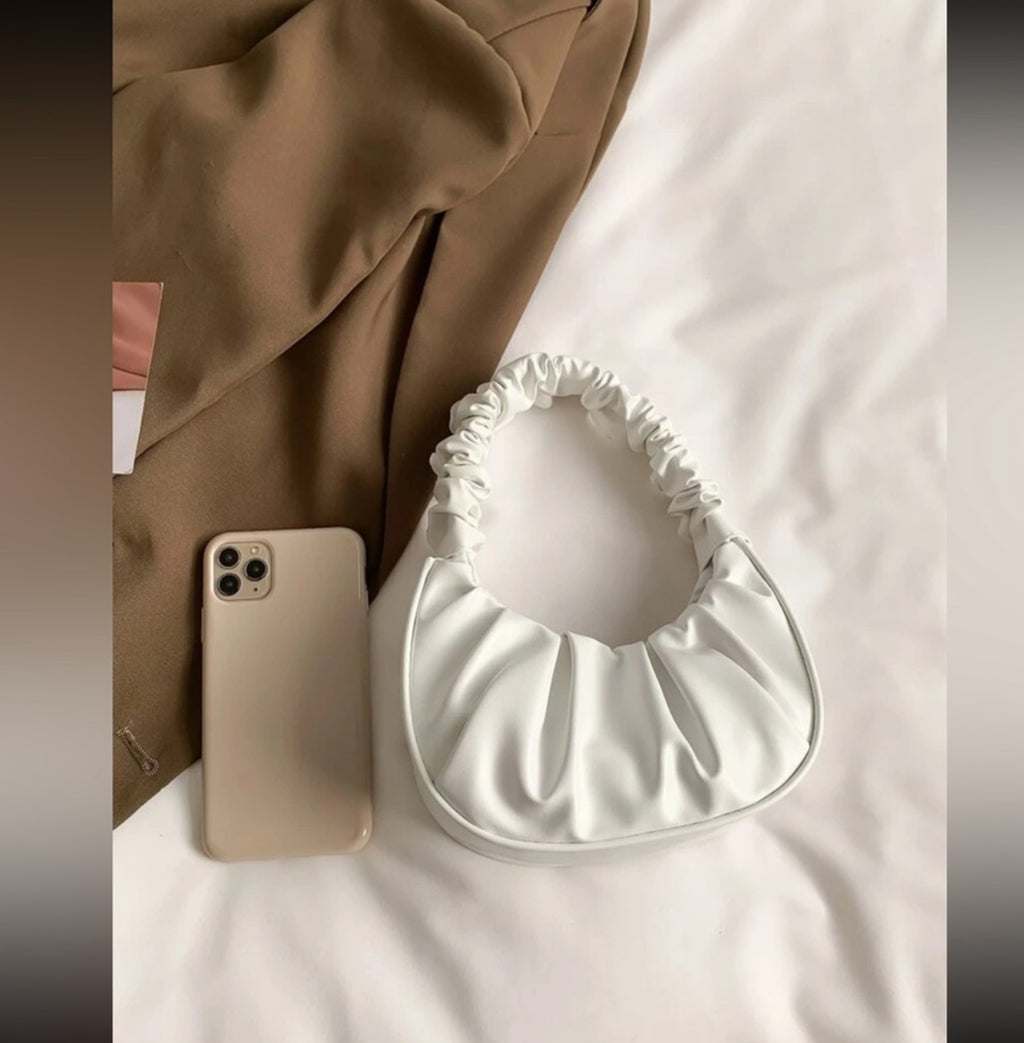 Trendy Scrunch Handle Shoulder mini Bag – Sleek & Stylish