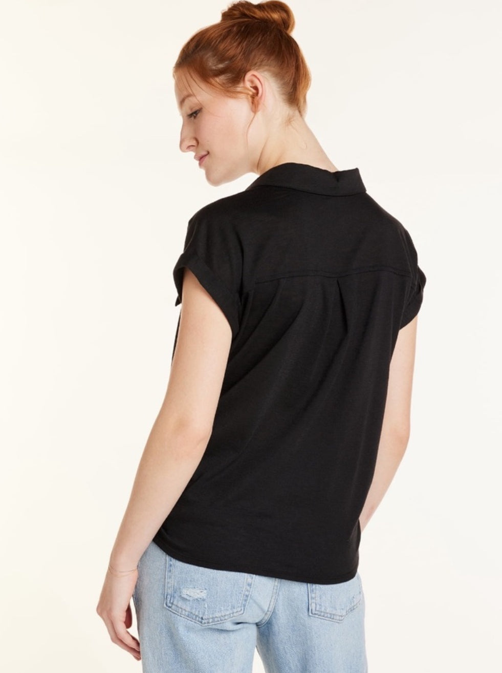 Front Cargo Shirt with Short Sleeves, Size: S (3-5)