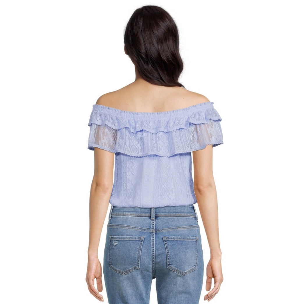 Shoulder Lace Top, Size: M