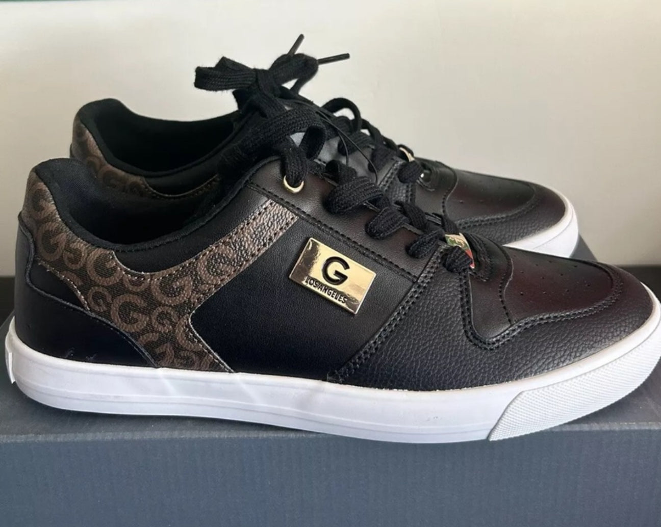 G By Guess Los Angeles Shoes Sneaker Black/Gold/Brown