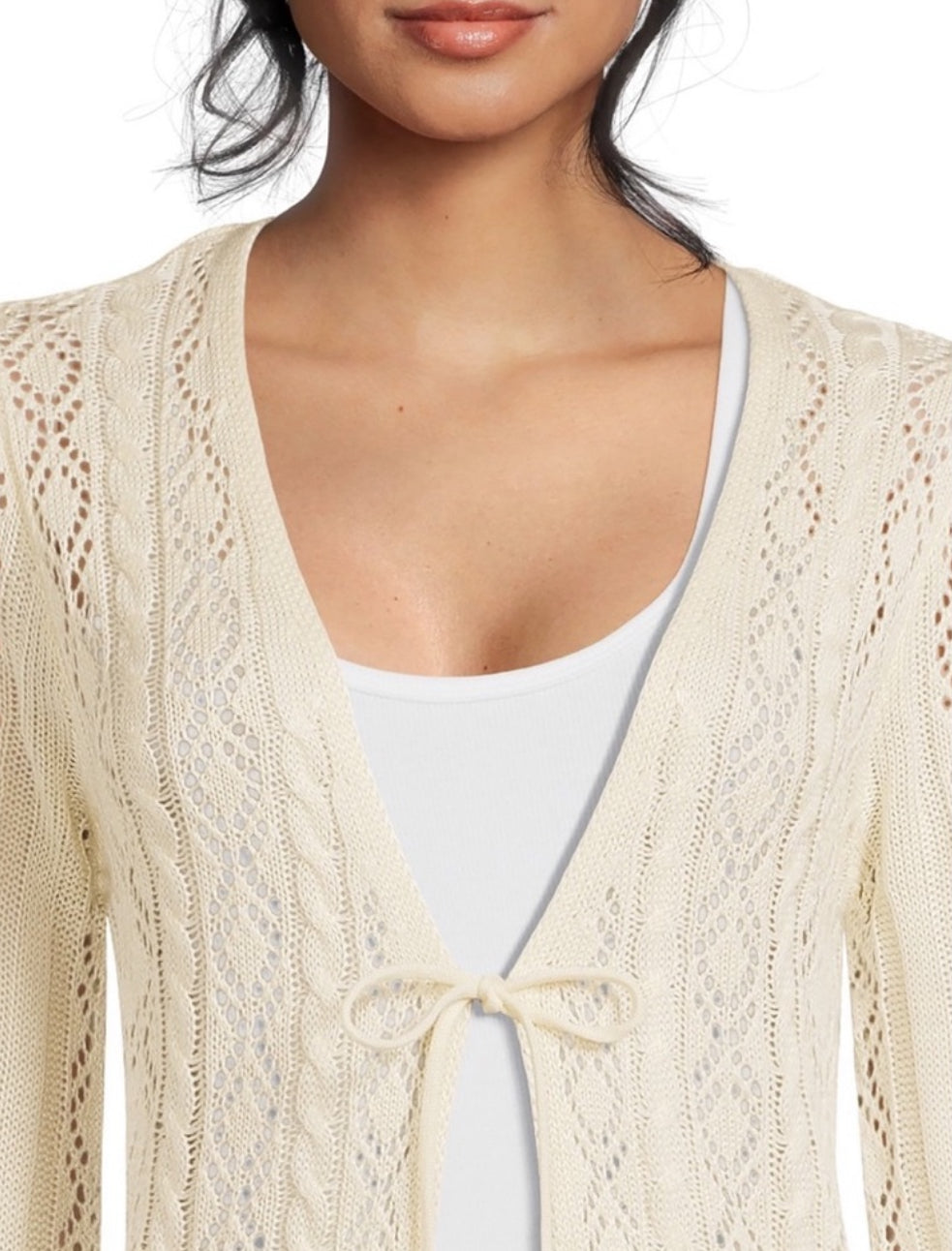 Juniors Pointelle Duster, Size: S (3-5)