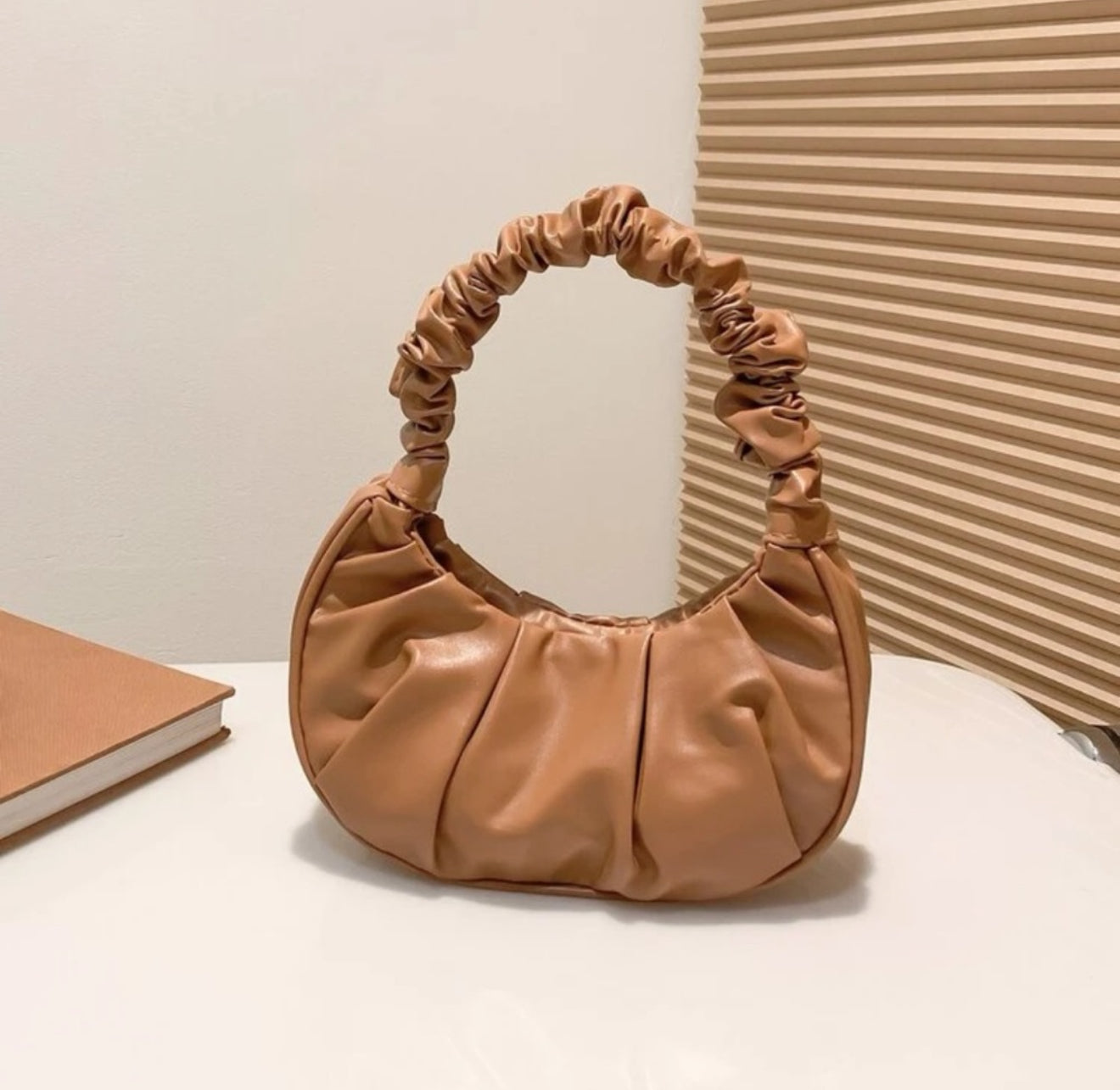 Trendy Scrunch Handle Shoulder MINI Bag – Sleek & Stylish