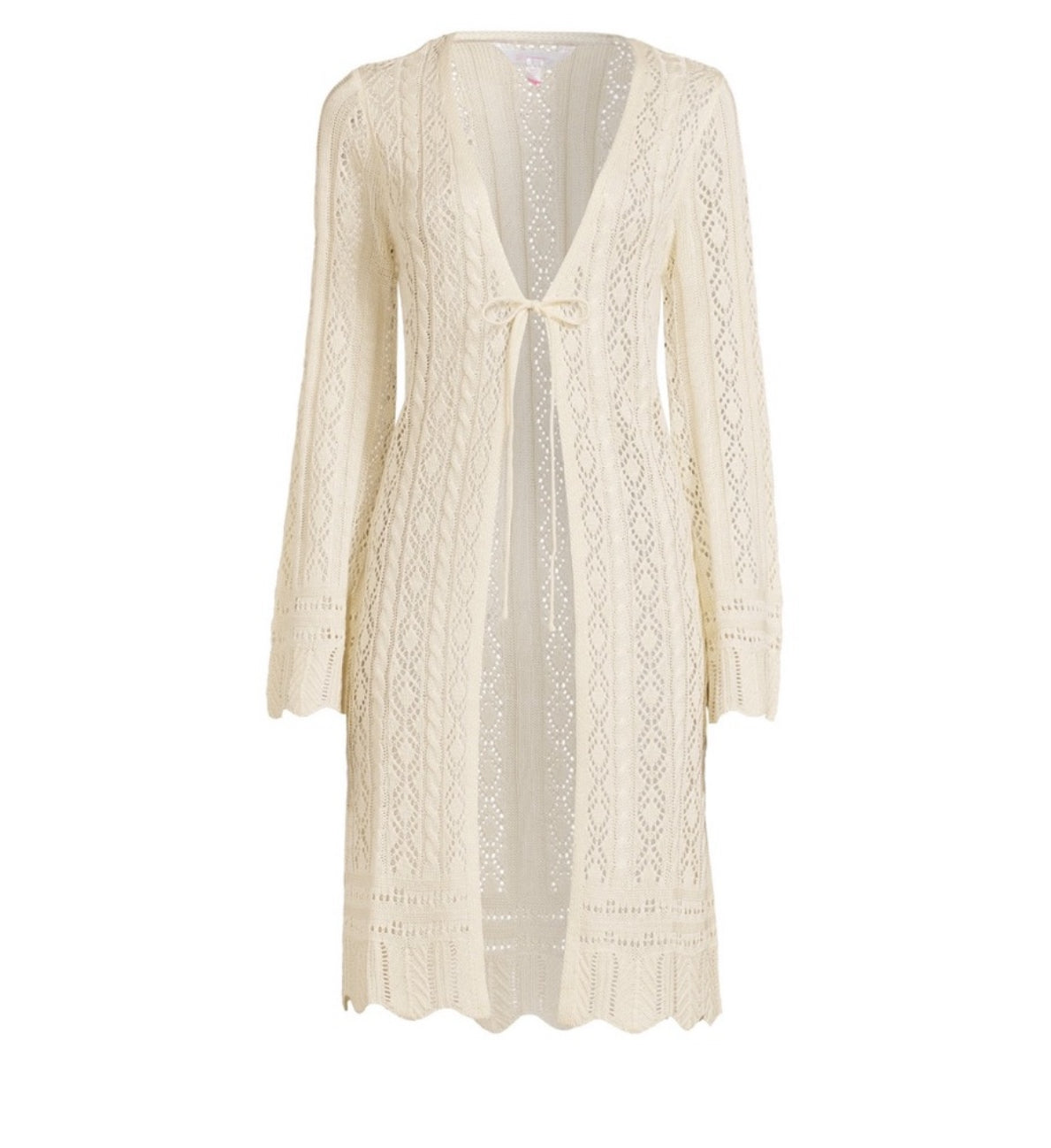 Juniors Pointelle Duster, Size: S (3-5)