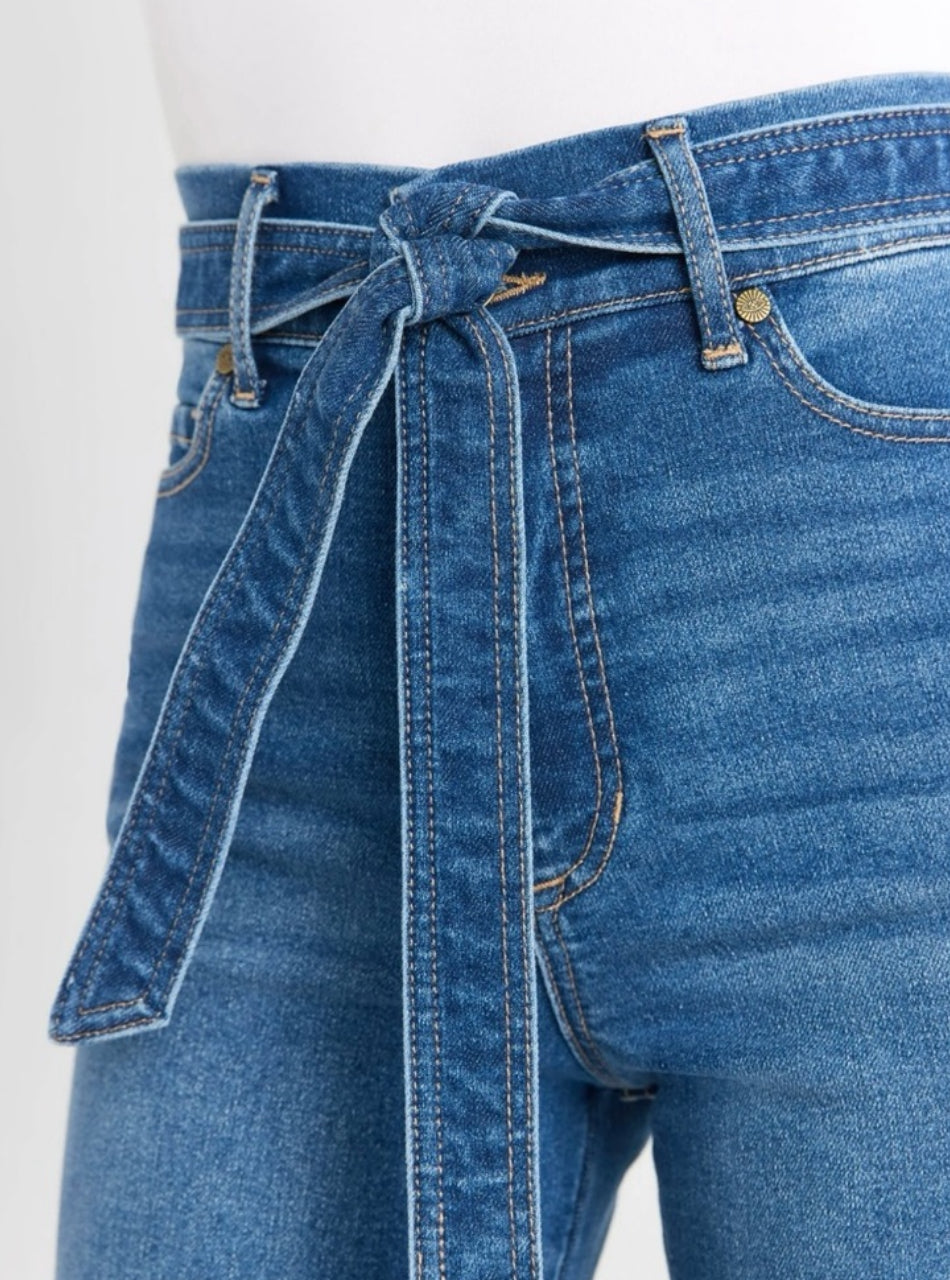 SofiabySofiaVergara Margot High-Rise Wide-Leg Cargo Jeans with Belt size: 18
