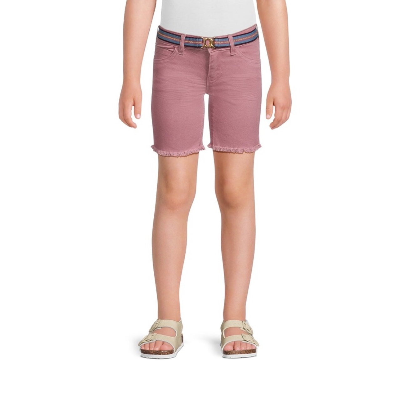 365 Kids from Garanimals Girls Twill Bermuda Shorts with Belt