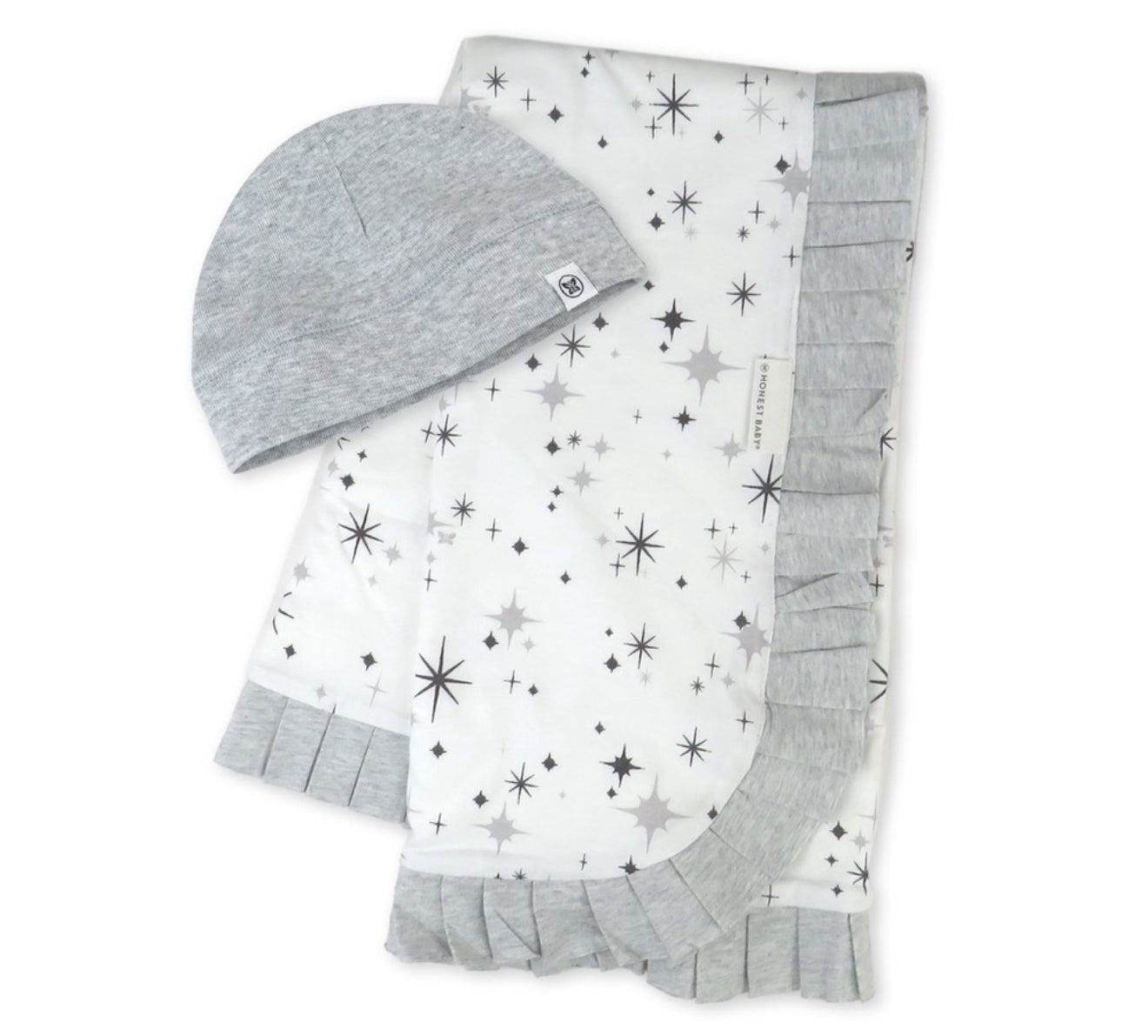 Baby Clothing Boy/Girl Stroller Blanket and Beanie Hat Gift Set